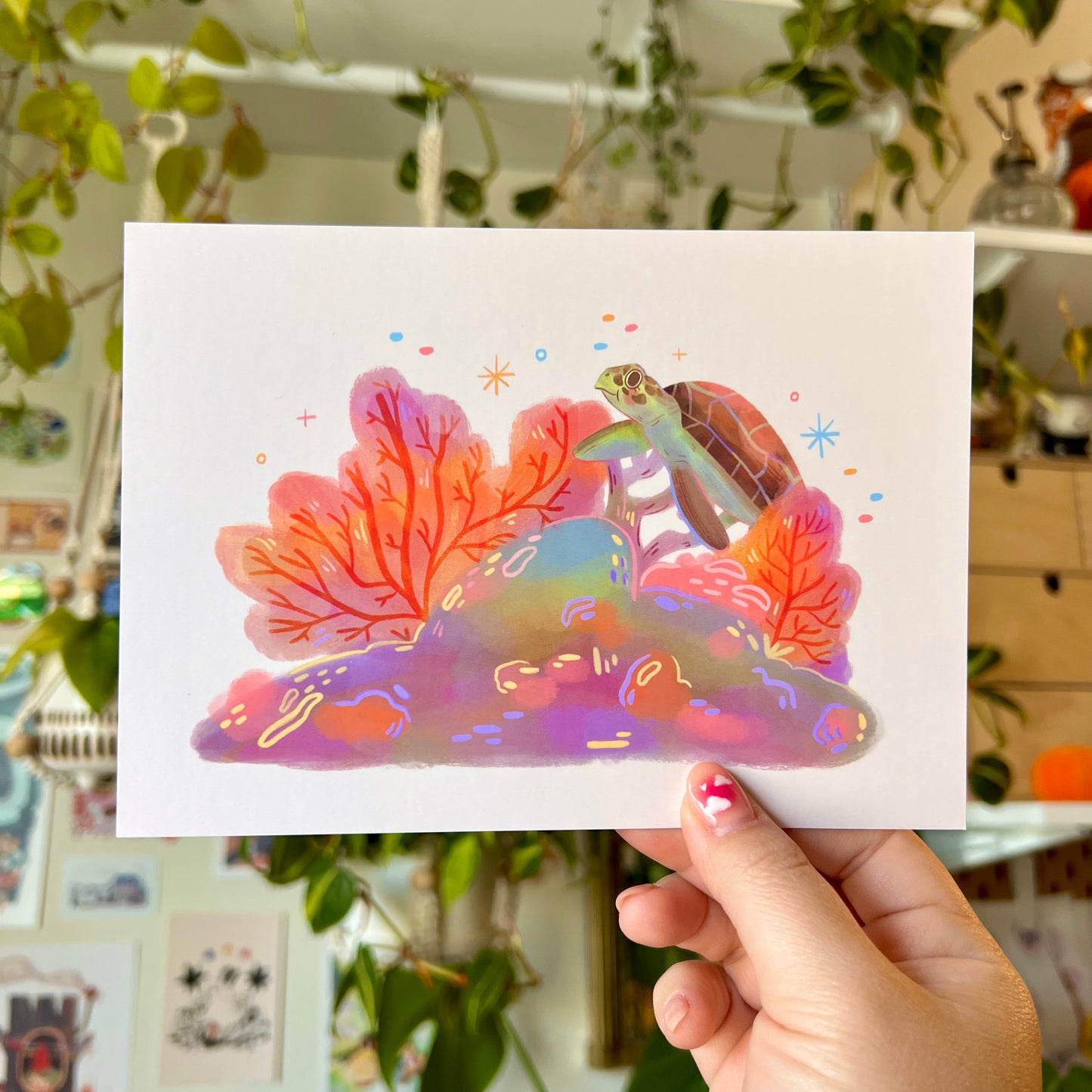 Turtle Friend | 5x7 Print