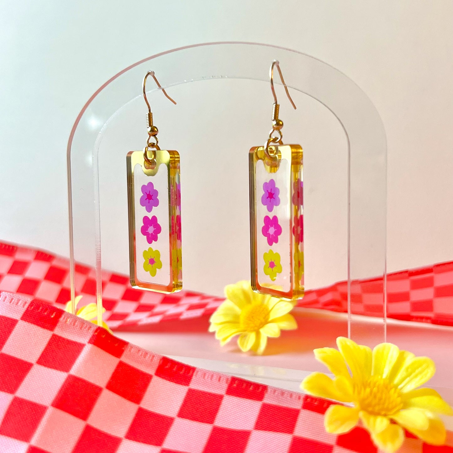 Floral Trio | Acrylic Earrings