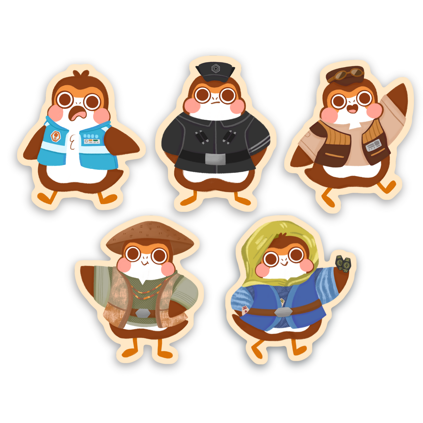 Porgs in the Outpost | Sticker