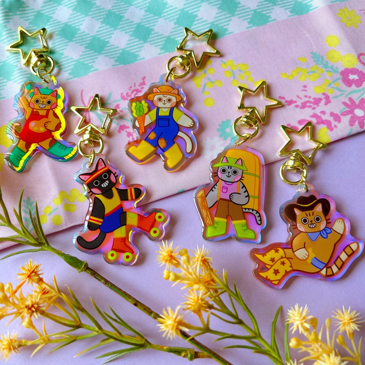 Pawsitive Friends | Acrylic Keychain