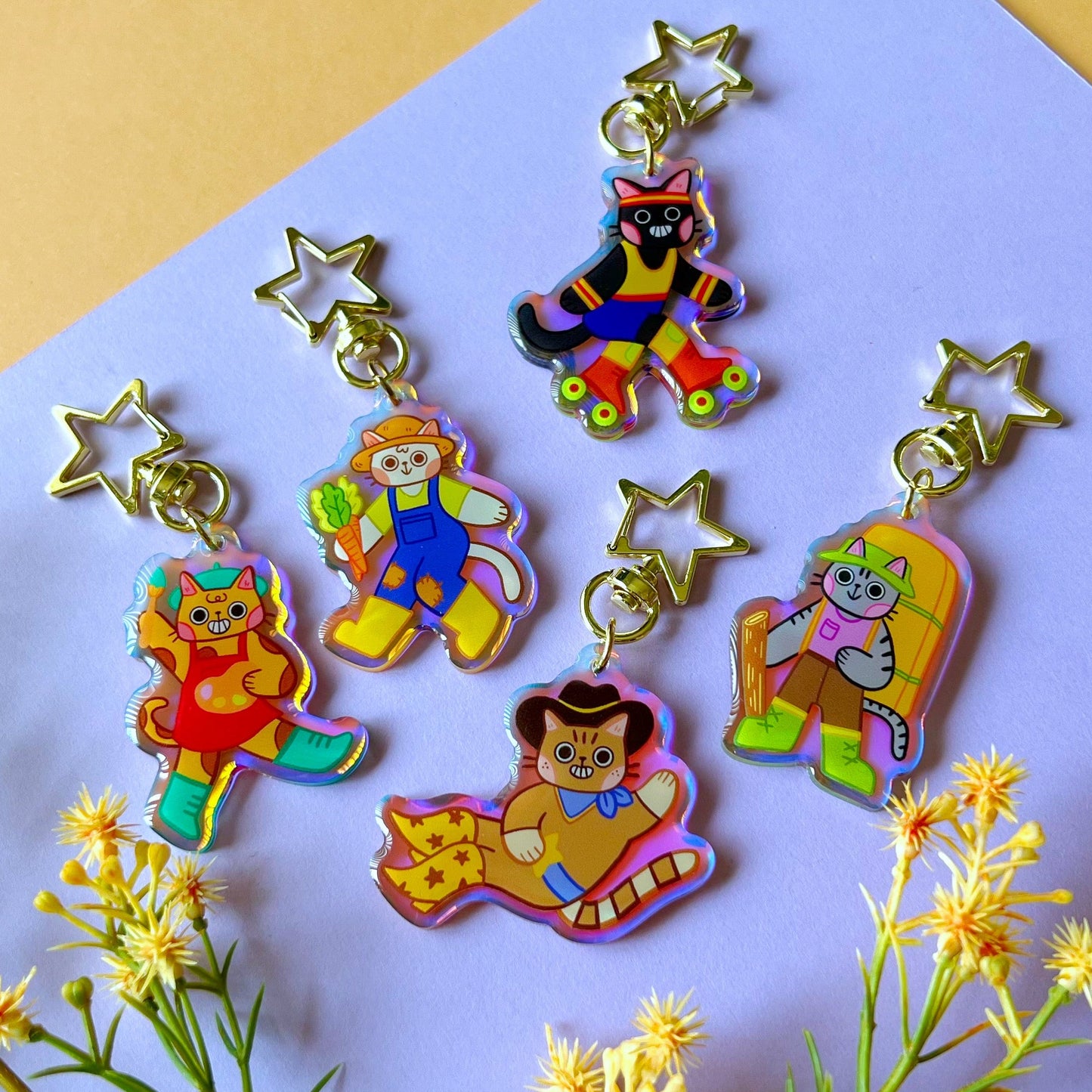 Pawsitive Friends | Acrylic Keychain