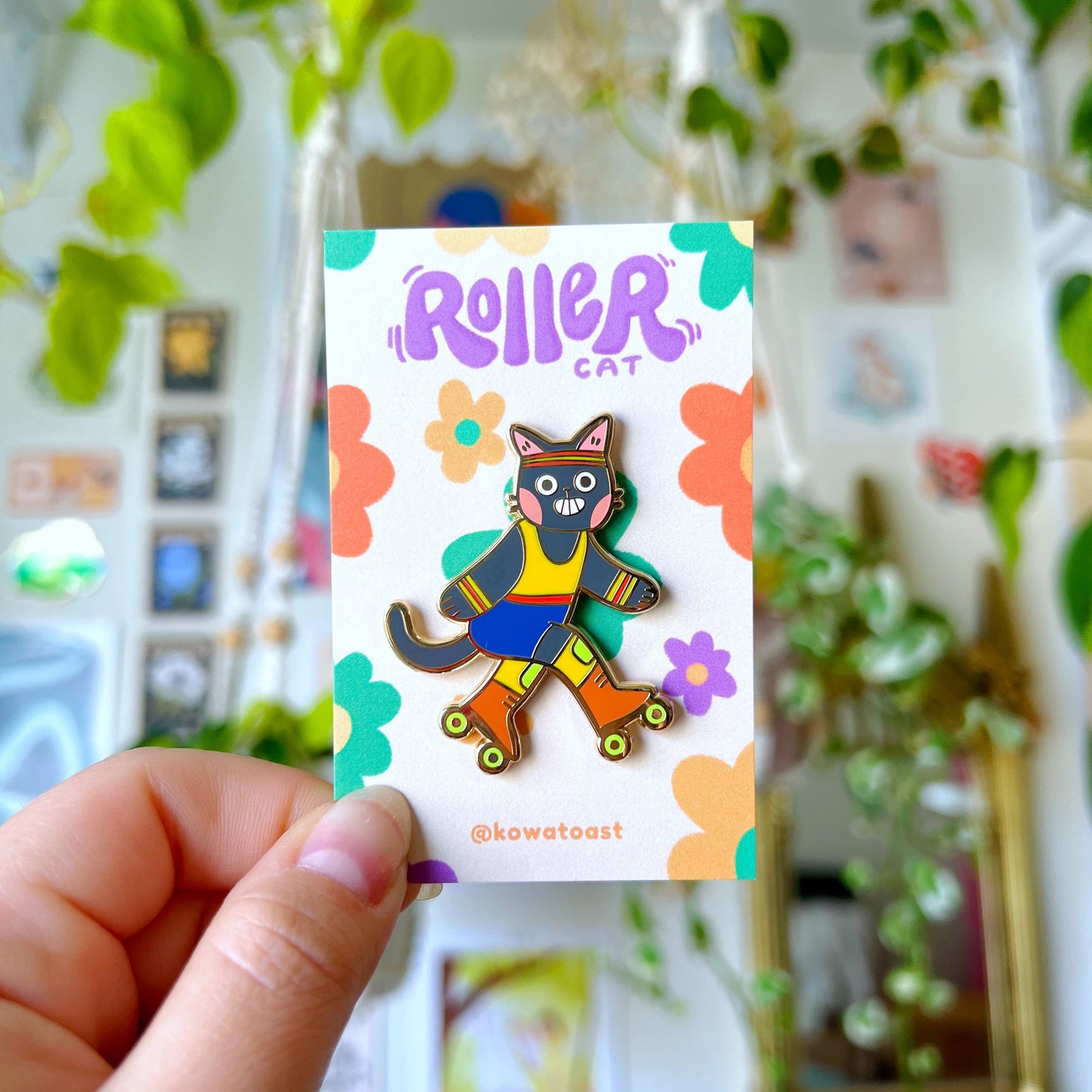 Roller Cat | Enamel Pin
