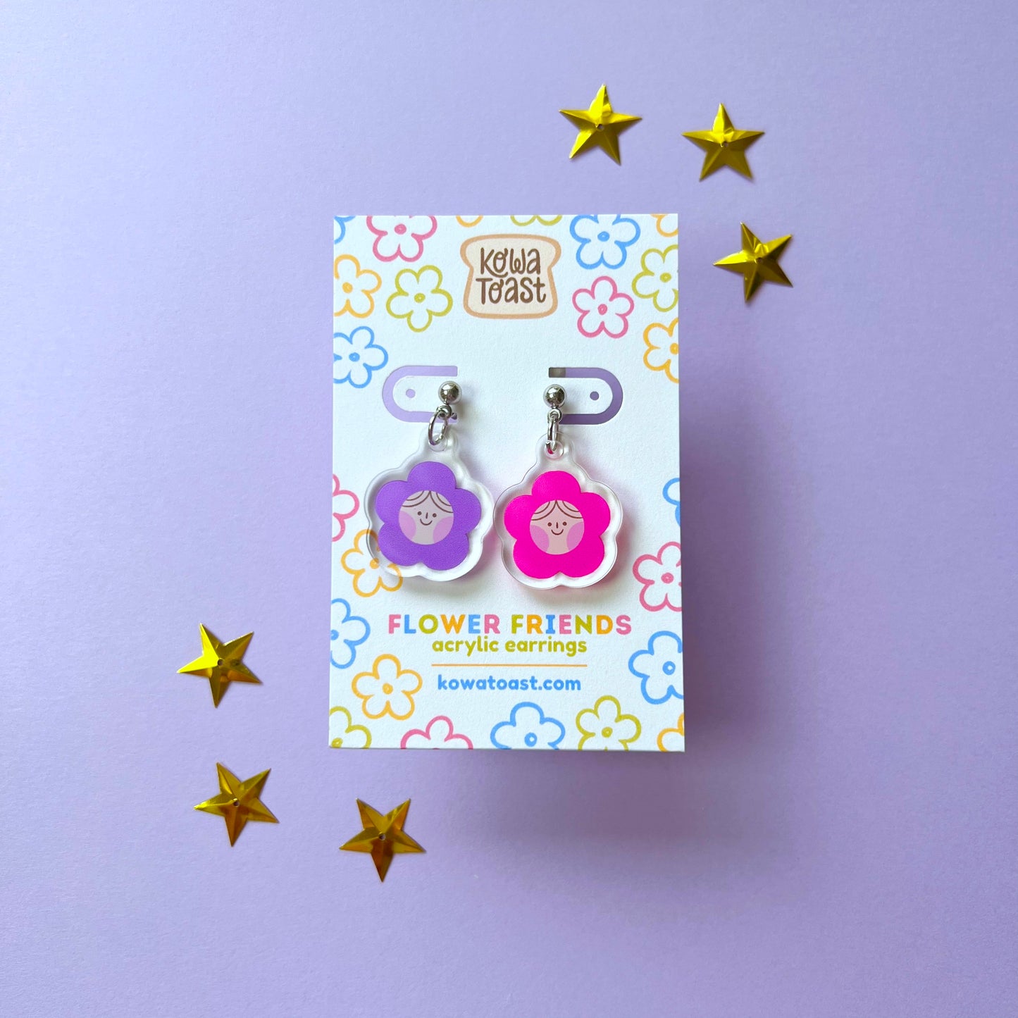 Flower Friends | Acrylic Earrings