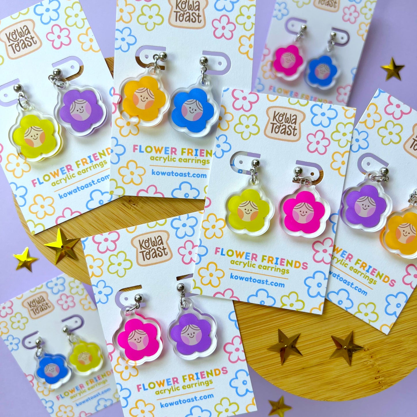 Flower Friends | Acrylic Earrings