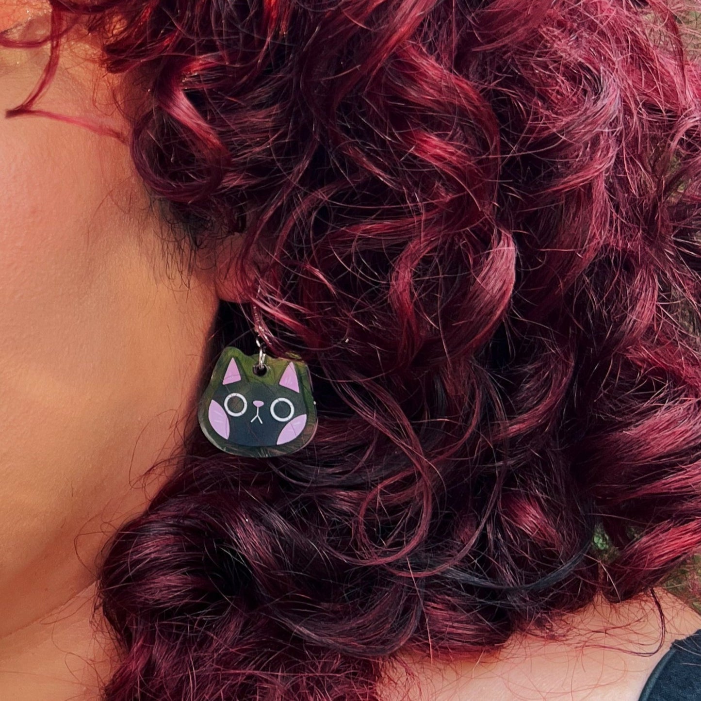 Lucky Cat | Acrylic Earrings