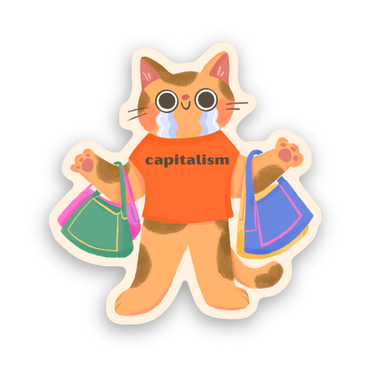 Capitalism Cat | Sticker