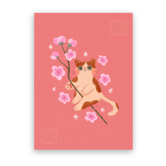Sakura Cat | 5x7 Print
