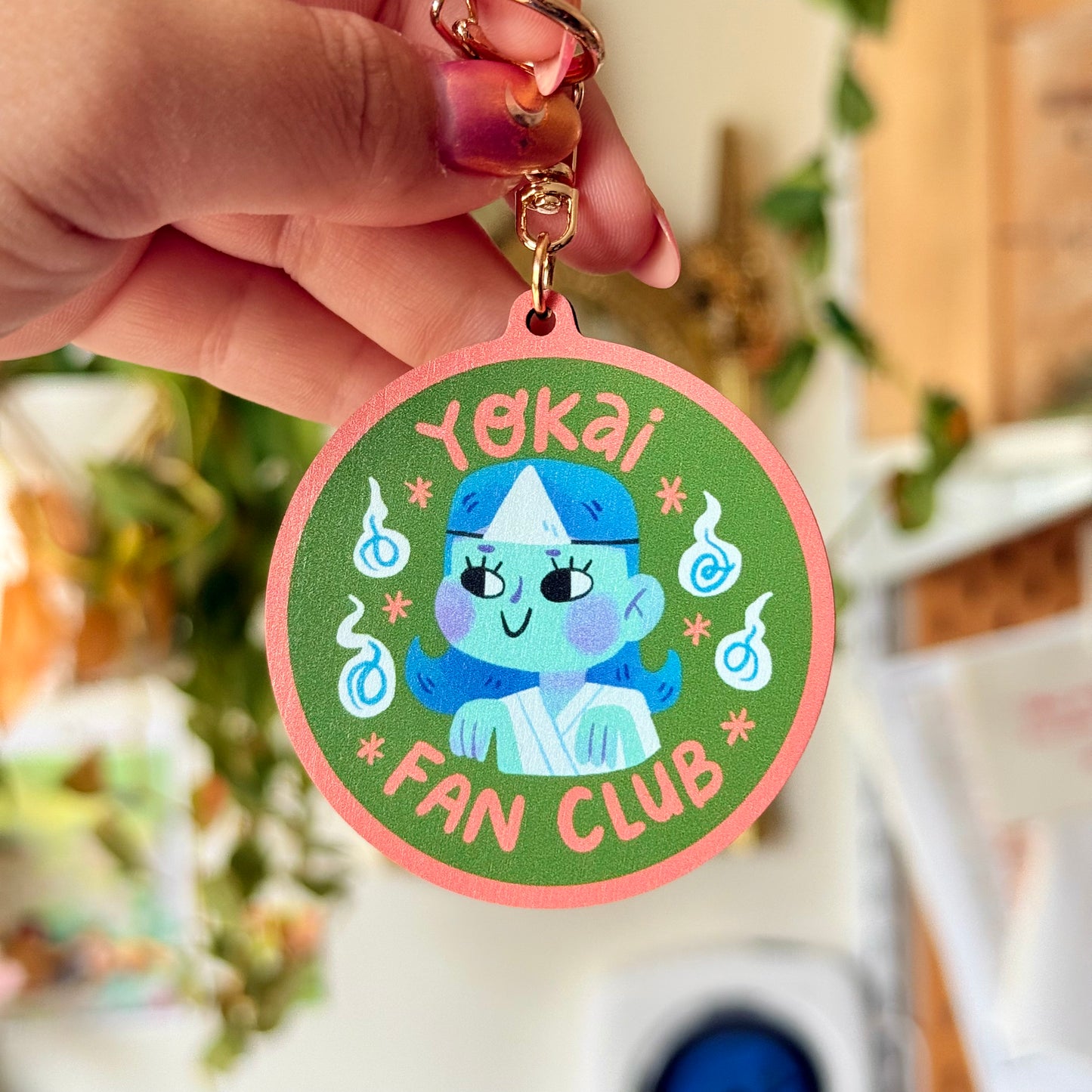 Yokai Fan Club - Yūrei | Wooden Keychain