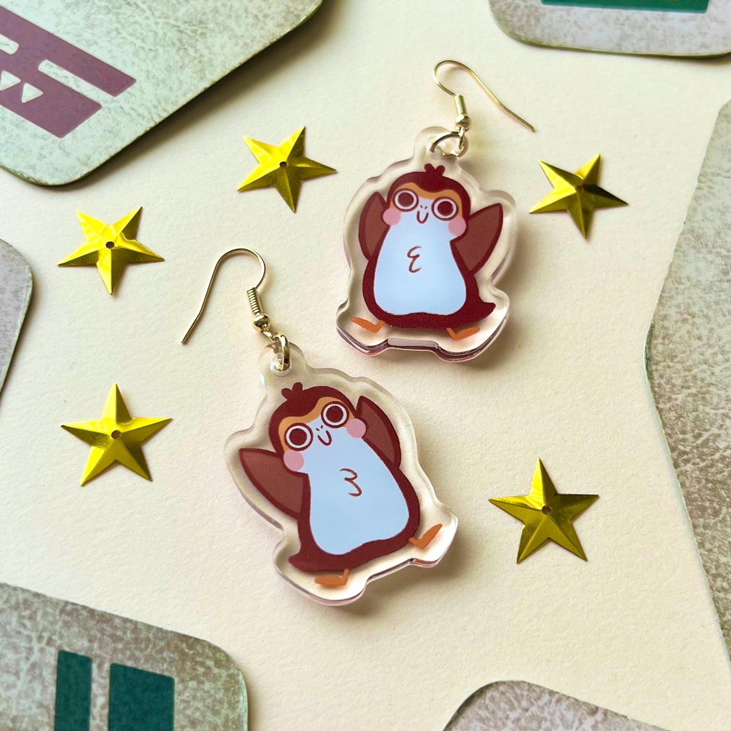 Porg Pals | Acrylic Earrings