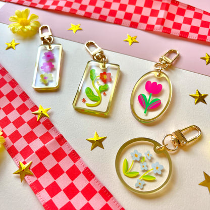 Assorted Florals | Acrylic Keychains