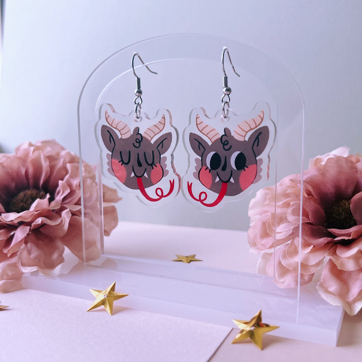 Merry Krampus | Acrylic Earrings