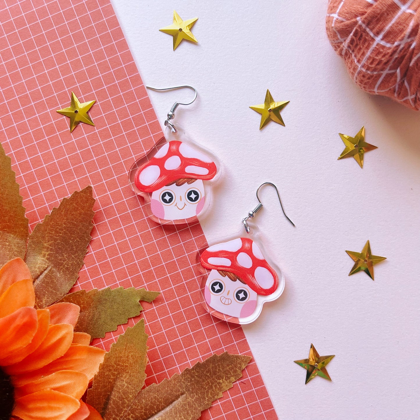Mushy Friends | Acrylic Earrings