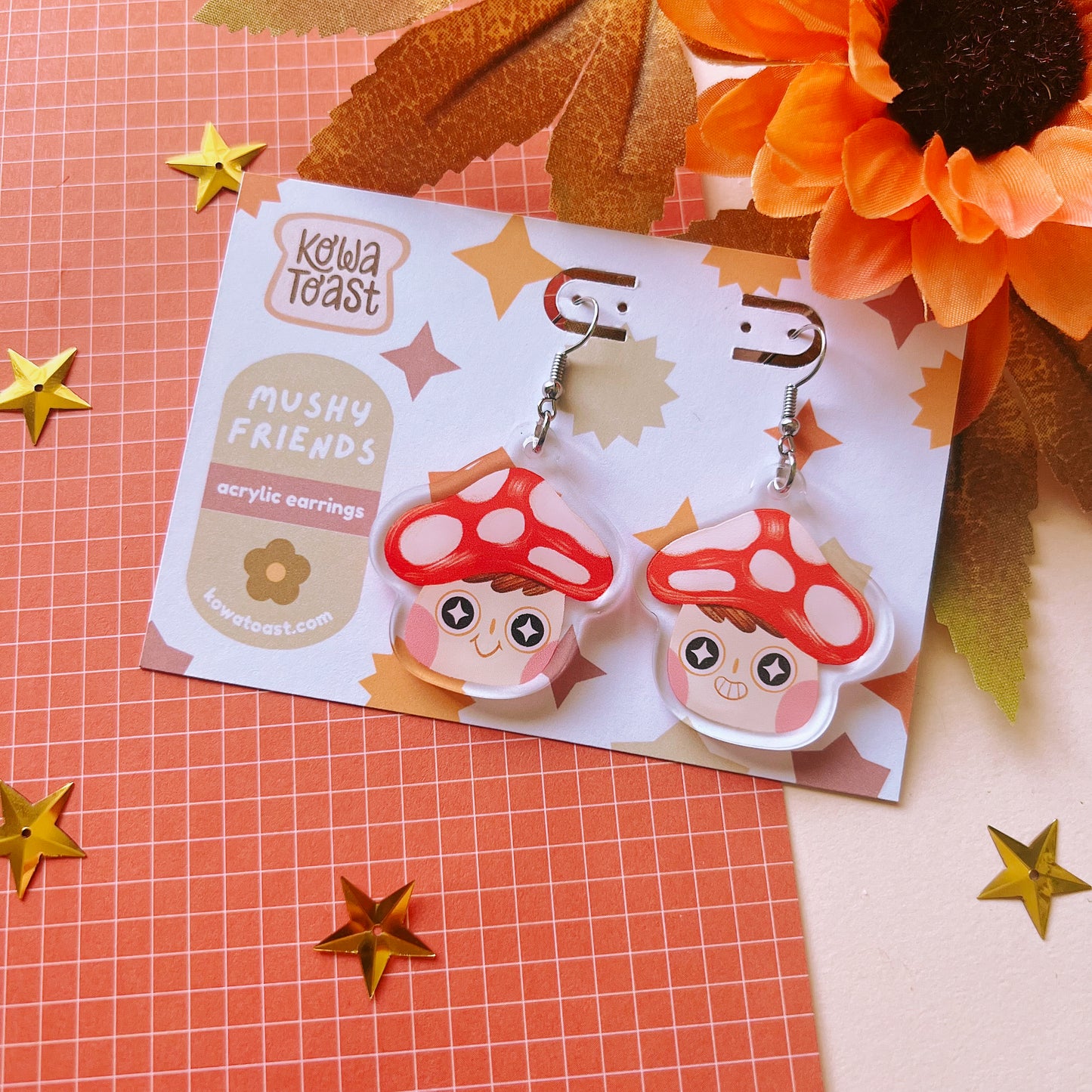 Mushy Friends | Acrylic Earrings